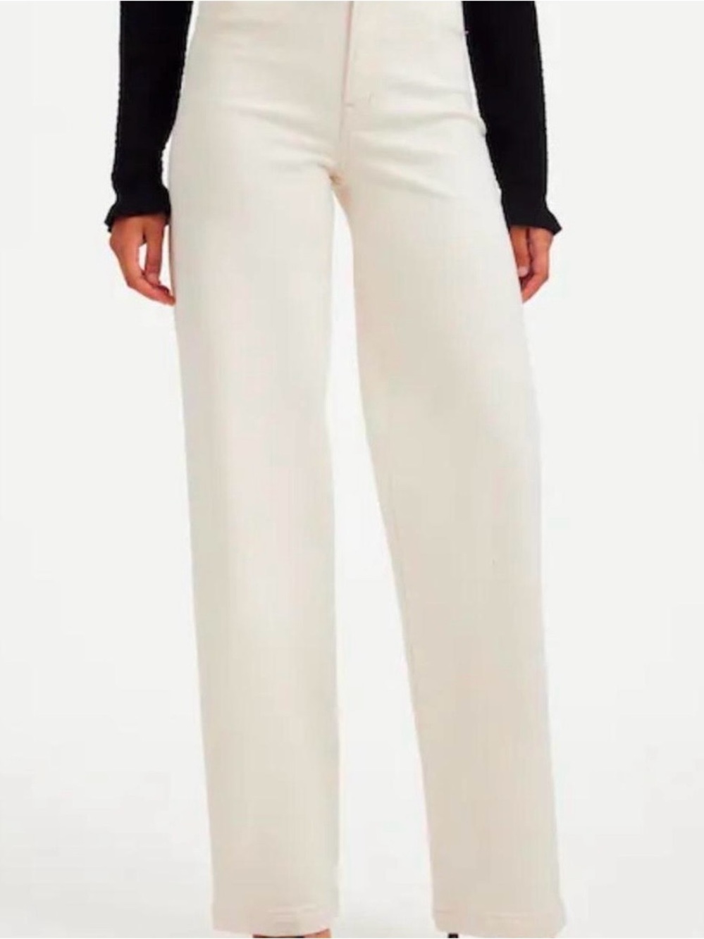 Madewell Emmett Wide-Leg White Jeans Size 27